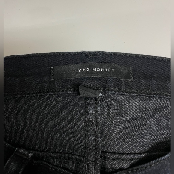 Flying Monkey Black/Blue Dark Wash Low Rise Skinny Jeans - Size 29 - Picture 3 of 9